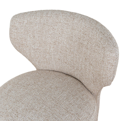 Cory Fabric Dining Chair - Pale Beige