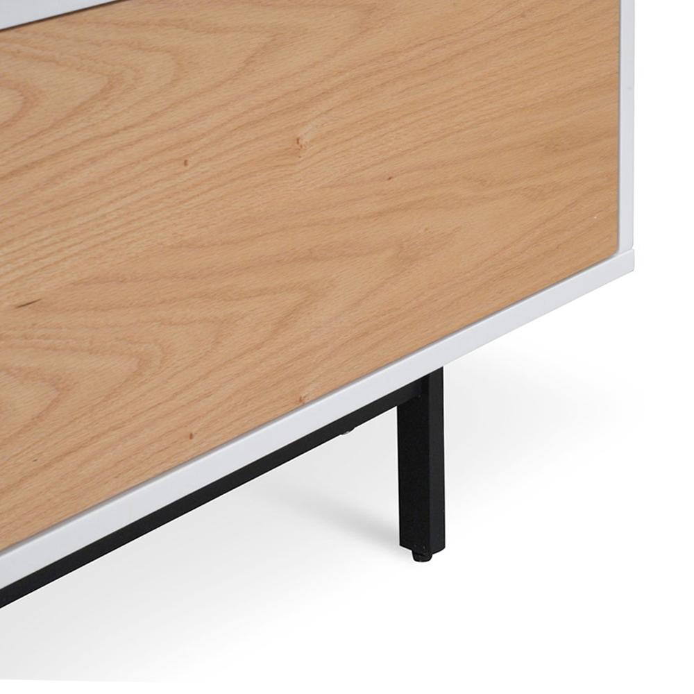 Blake 2.3m Wooden TV Entertainment Unit - Lowline - Natural - Last One