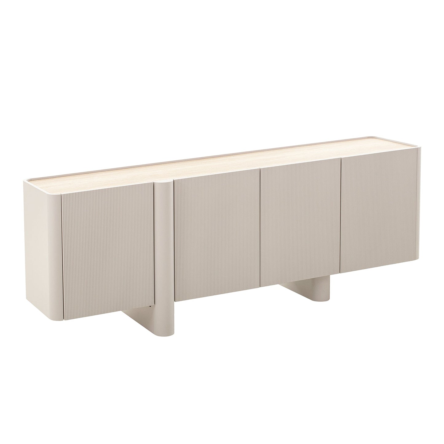 Curio Sideboard Unit - Warm Grey