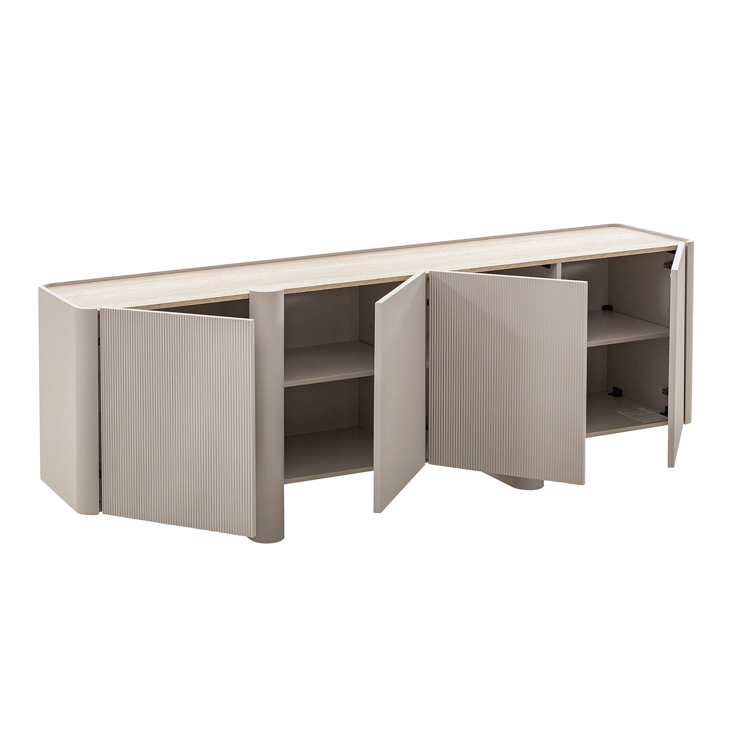 Curio Sideboard Unit - Warm Grey