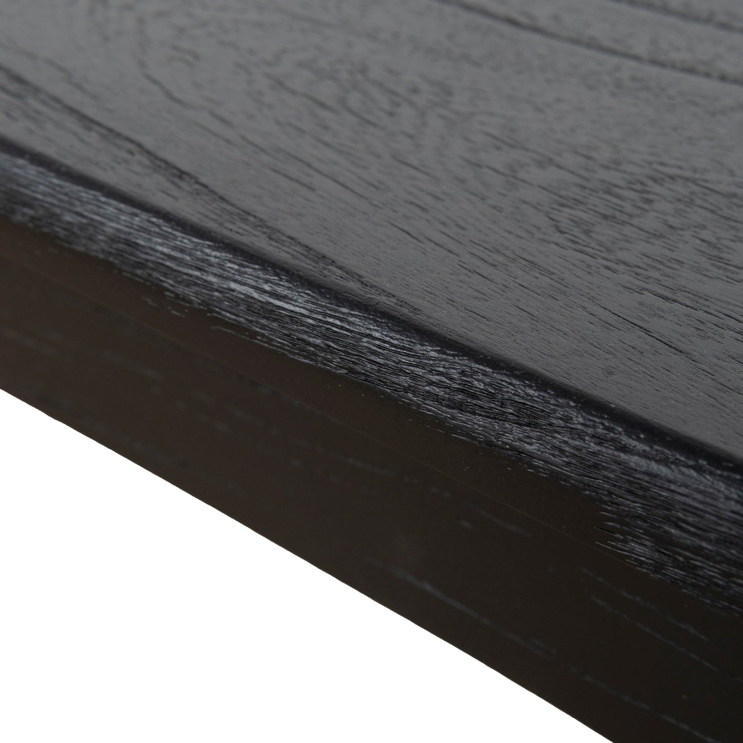 Amano 1.4m Elm Dining Bench - Full Black