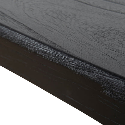 Amano 1.4m Elm Dining Bench - Full Black