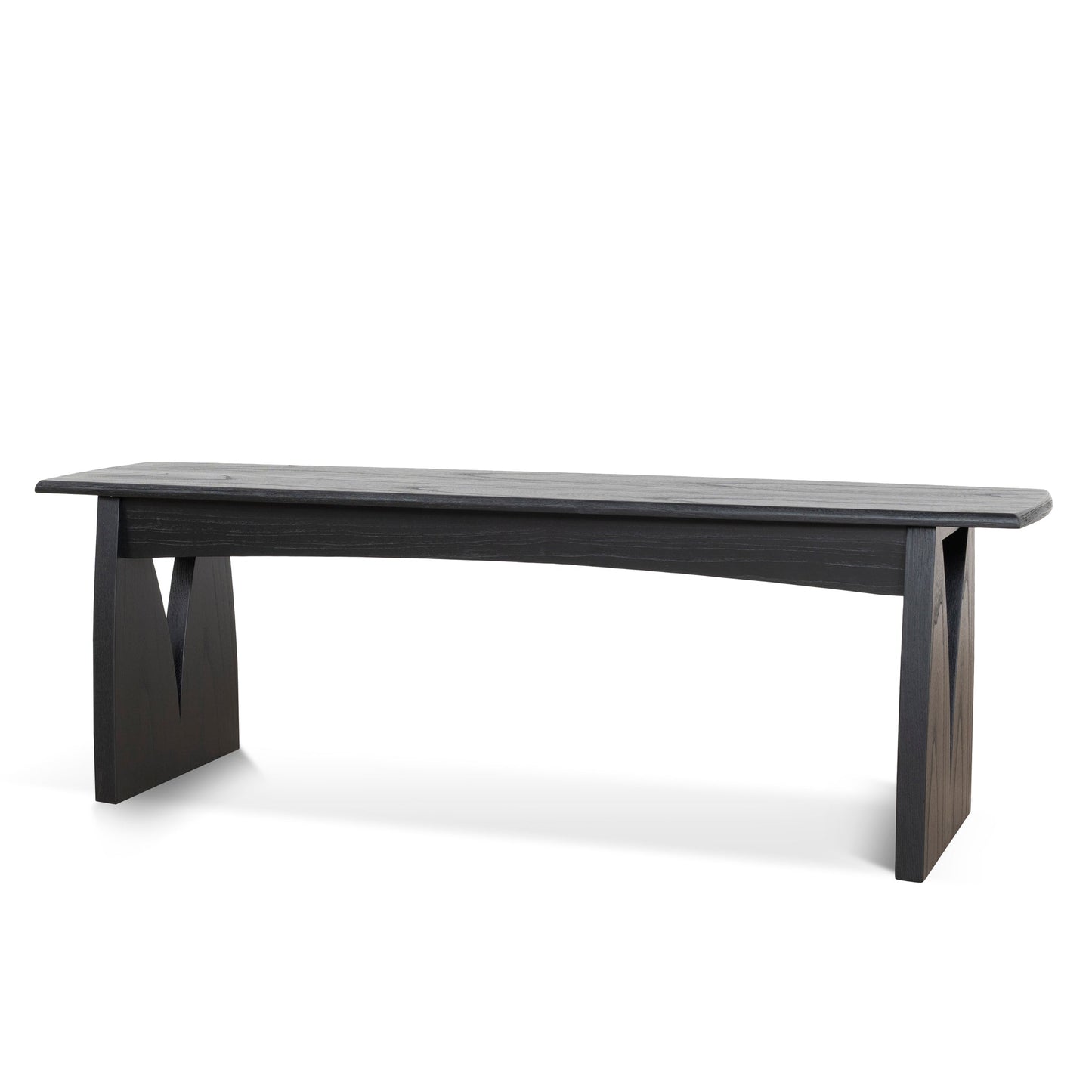 Amano 1.4m Elm Dining Bench - Full Black