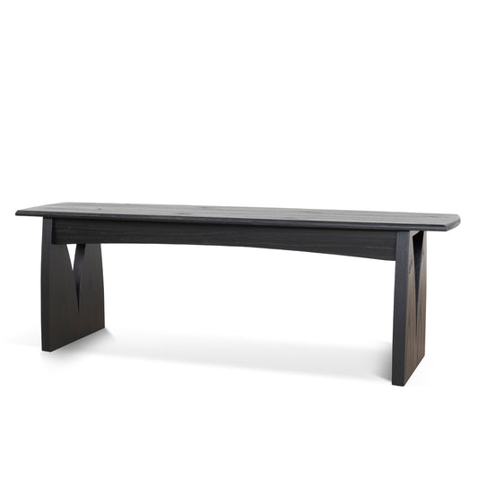 Amano 1.4m Elm Dining Bench - Full Black