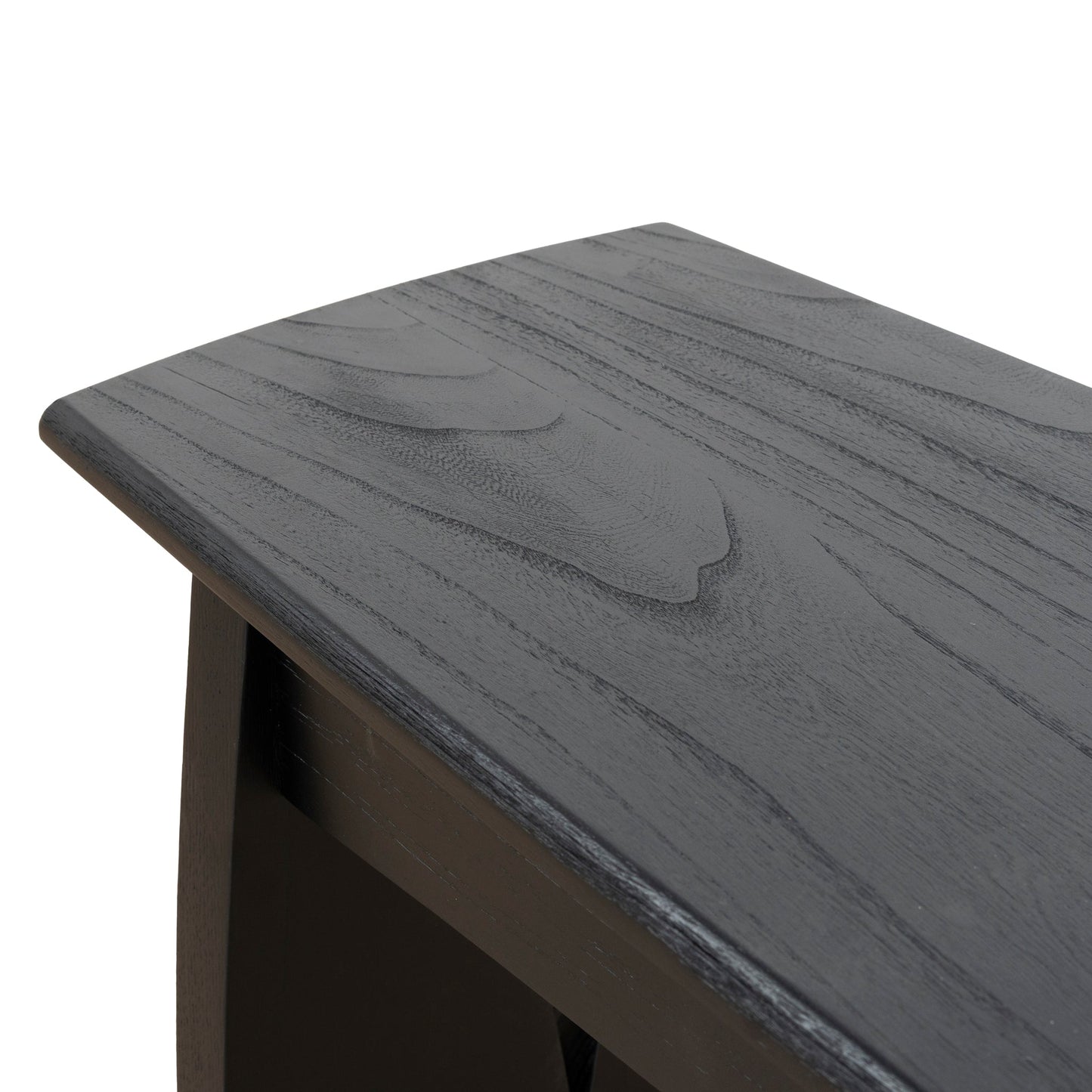 Amano 1.4m Elm Dining Bench - Full Black