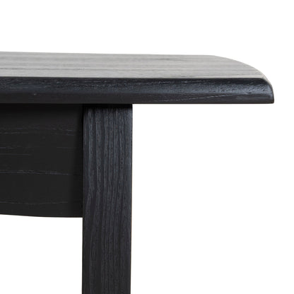 Amano 1.4m Elm Dining Bench - Full Black