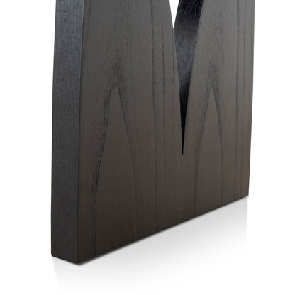 Amano 1.4m Elm Dining Bench - Full Black