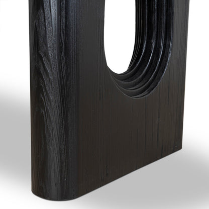 Averra 2.4m Recycled Fir Dining Table - Full Black