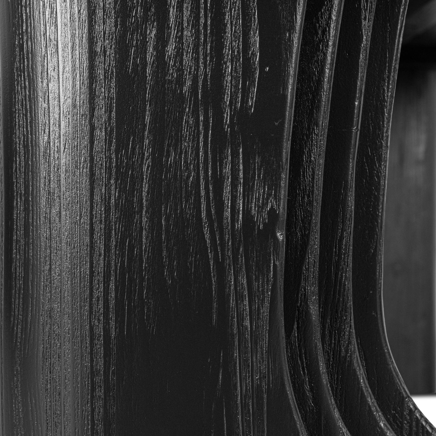 Averra 2.4m Recycled Fir Dining Table - Full Black