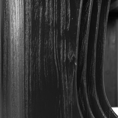 Averra 2.4m Recycled Fir Dining Table - Full Black