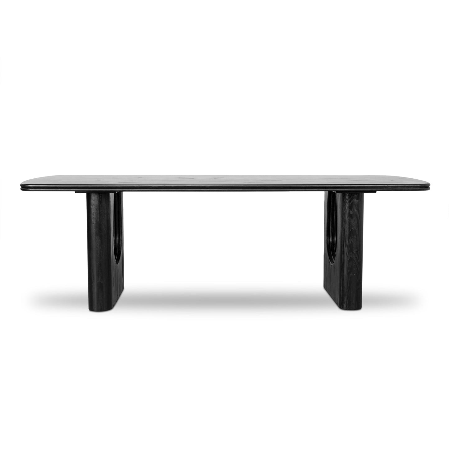 Averra 2.4m Recycled Fir Dining Table - Full Black