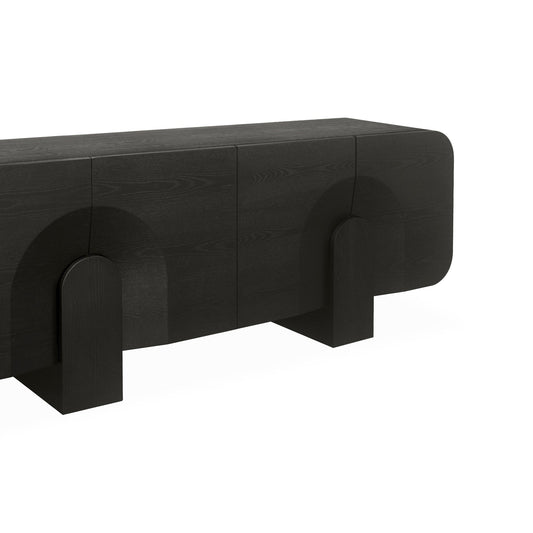 Alisha 2.1m Buffet Unit - Textured Espresso Black