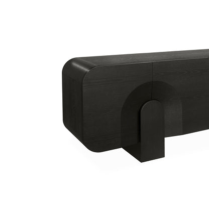 Alisha 2.1m Buffet Unit - Textured Espresso Black