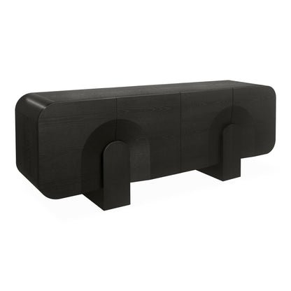 Alisha 2.1m Buffet Unit - Textured Espresso Black