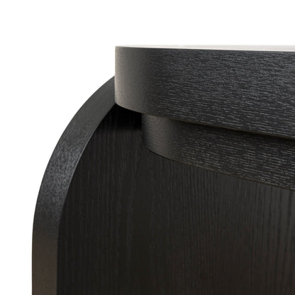 Alisha 1.7m Console Table - Textured Espresso Black