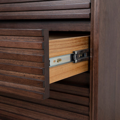 Amparo Tallboy Drawer Chest - Walnut