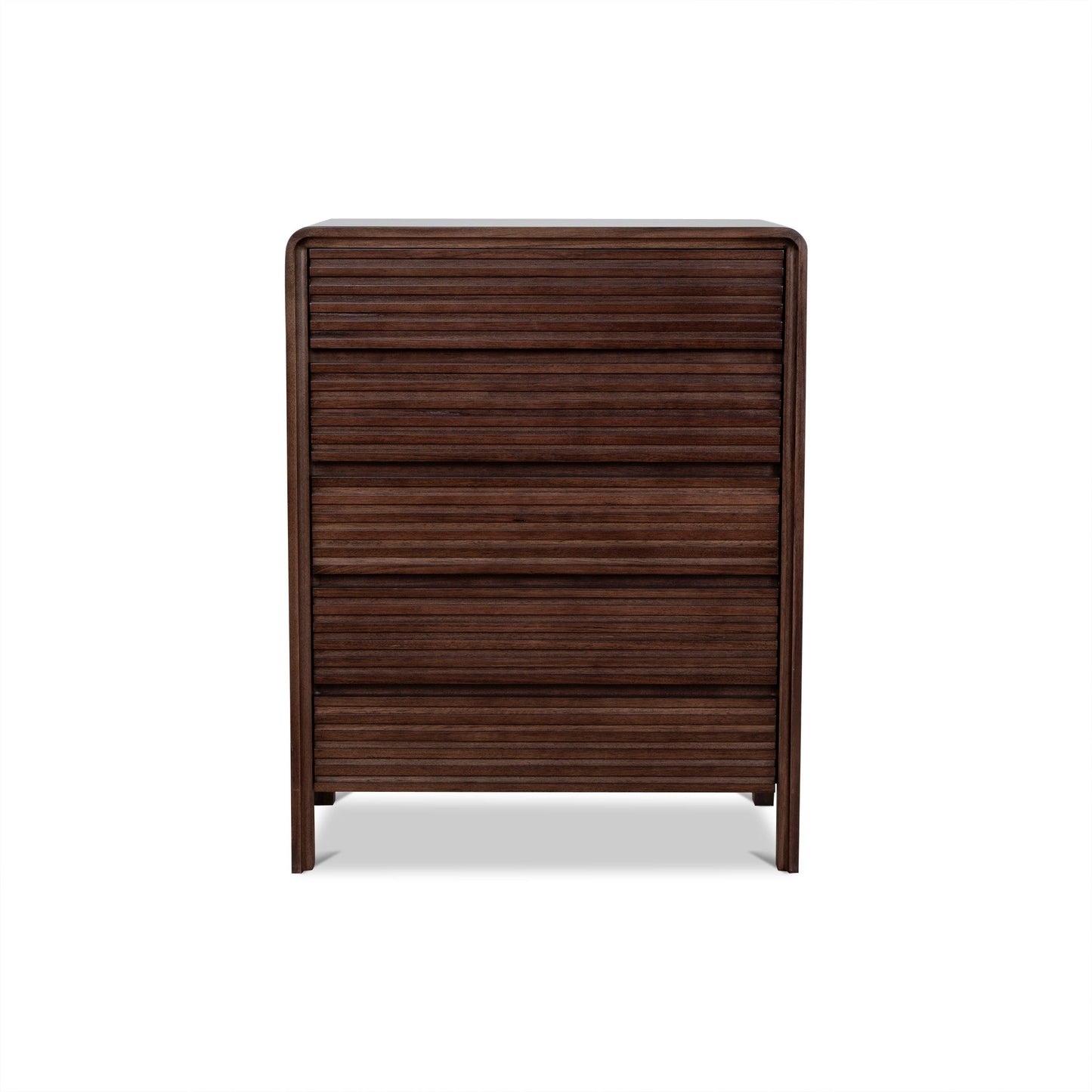 Amparo Tallboy Drawer Chest - Walnut