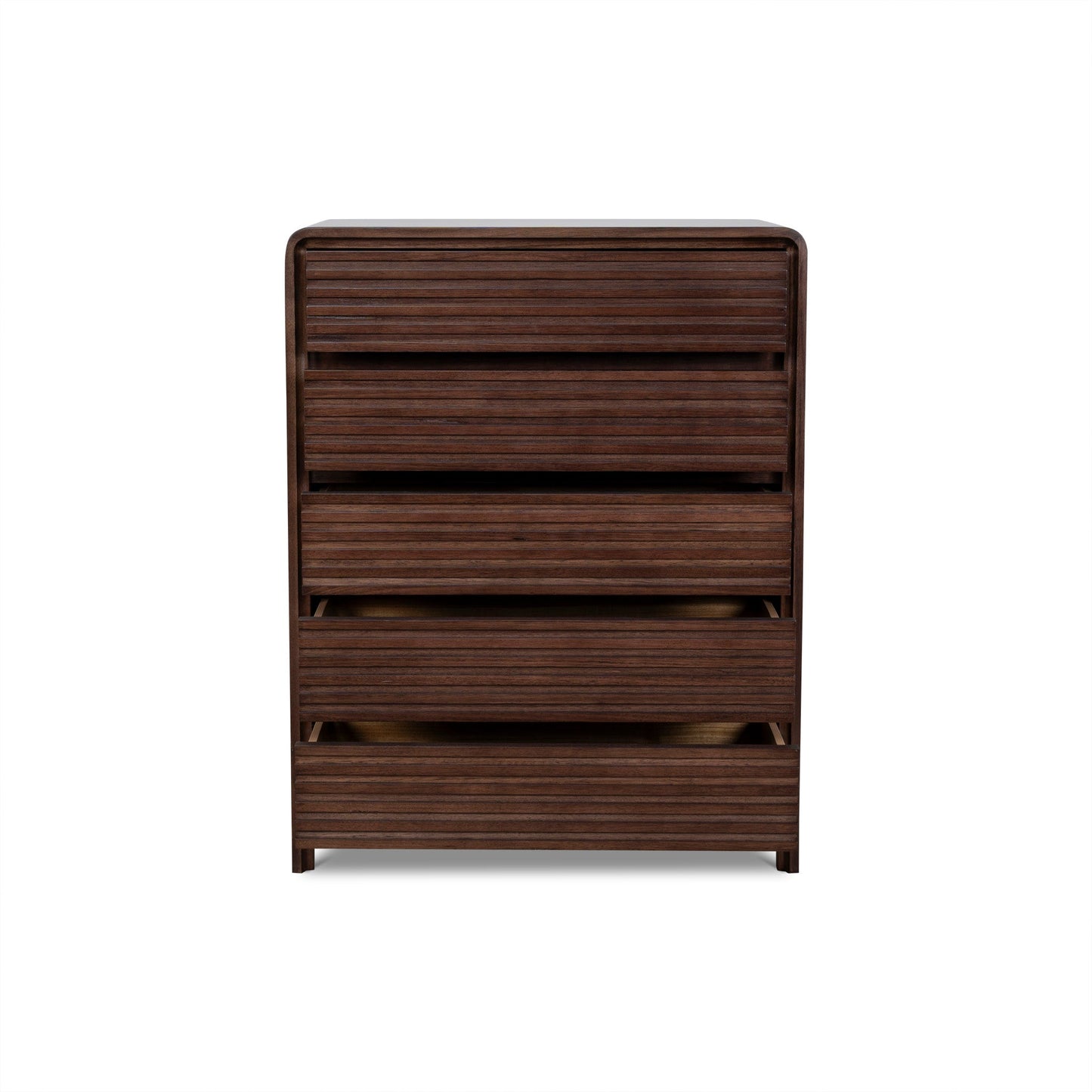 Amparo Tallboy Drawer Chest - Walnut