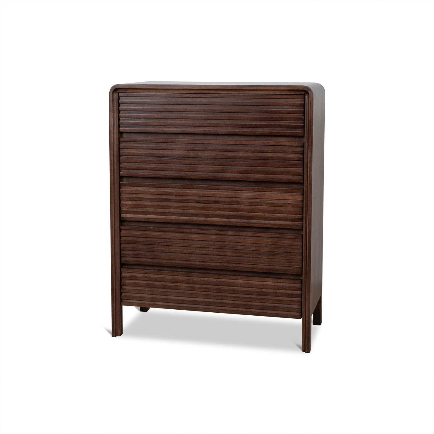 Amparo Tallboy Drawer Chest - Walnut