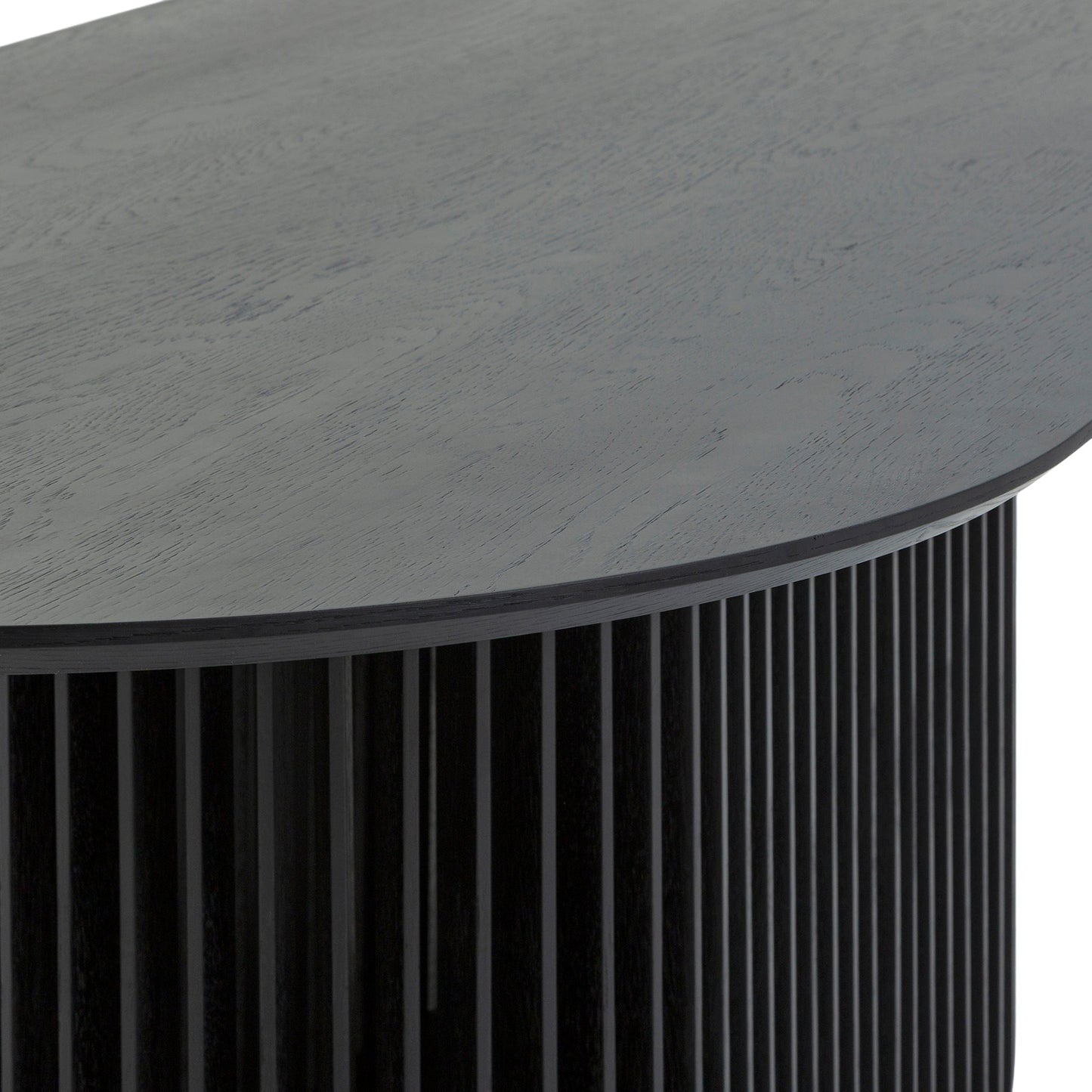 Arvena 2.2m Oval Dining Table - Black Stain