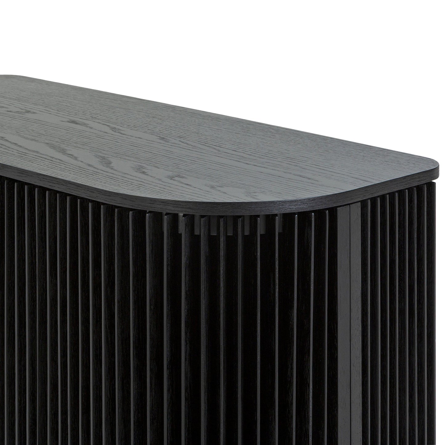 Arvena 1.35m (H) High Board Unit - Black Stain