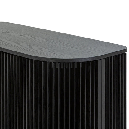 Arvena 1.35m (H) High Board Unit - Black Stain