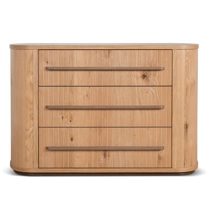 Cambrio Chest of 3 Drawers - Knotty Oak