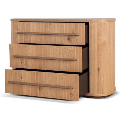 Cambrio Chest of 3 Drawers - Knotty Oak