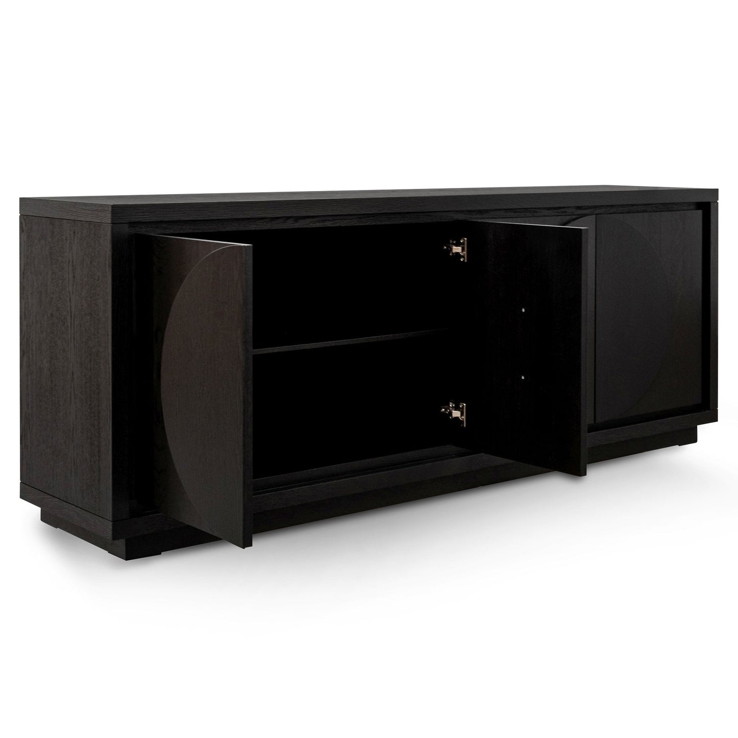 Bonnie 2m Wooden Buffet Unit - Textured Espresso Black