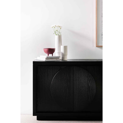 Bonnie 2m Wooden Buffet Unit - Textured Espresso Black