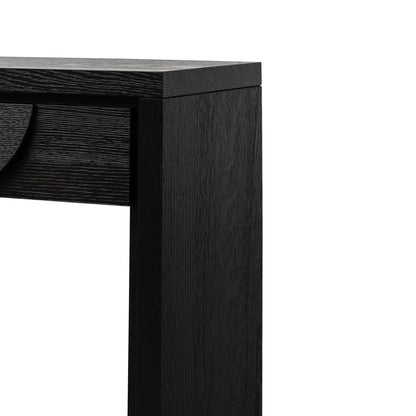 Bonnie 140cm Wooden Console Table with Drawers - Textured Espresso Black
