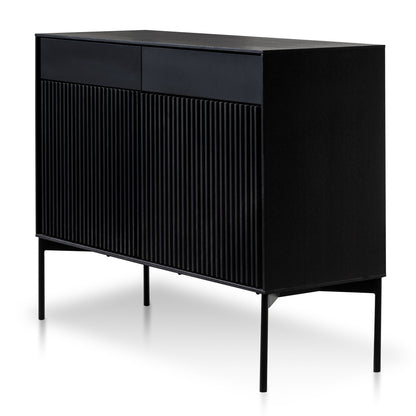 Dahlia 110cm Wooden Sideboard Unit - Black Oak
