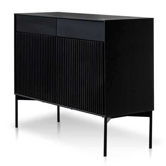 Dahlia 110cm Wooden Sideboard Unit - Black Oak