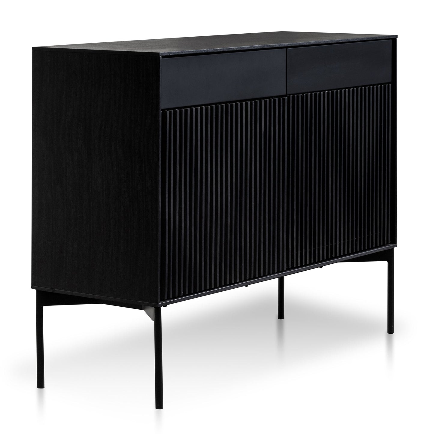 Dahlia 110cm Wooden Sideboard Unit - Black Oak