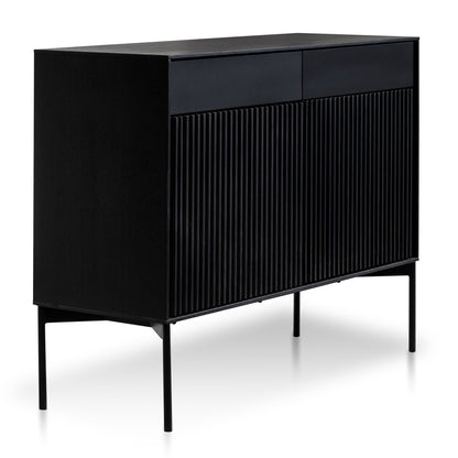 Dahlia 110cm Wooden Sideboard Unit - Black Oak