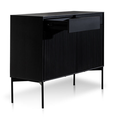 Dahlia 110cm Wooden Sideboard Unit - Black Oak