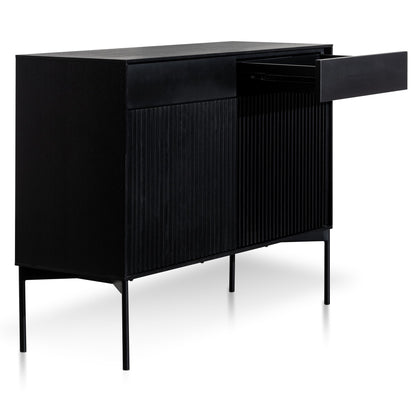 Dahlia 110cm Wooden Sideboard Unit - Black Oak