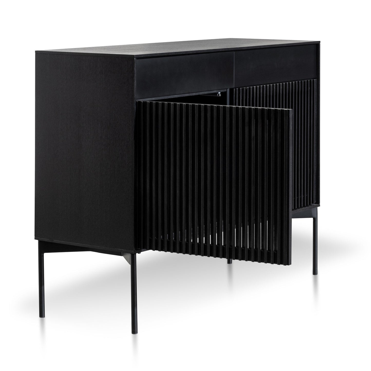 Dahlia 110cm Wooden Sideboard Unit - Black Oak