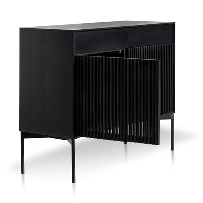 Dahlia 110cm Wooden Sideboard Unit - Black Oak