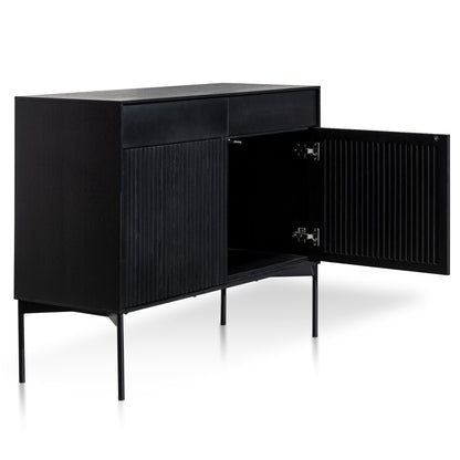Dahlia 110cm Wooden Sideboard Unit - Black Oak