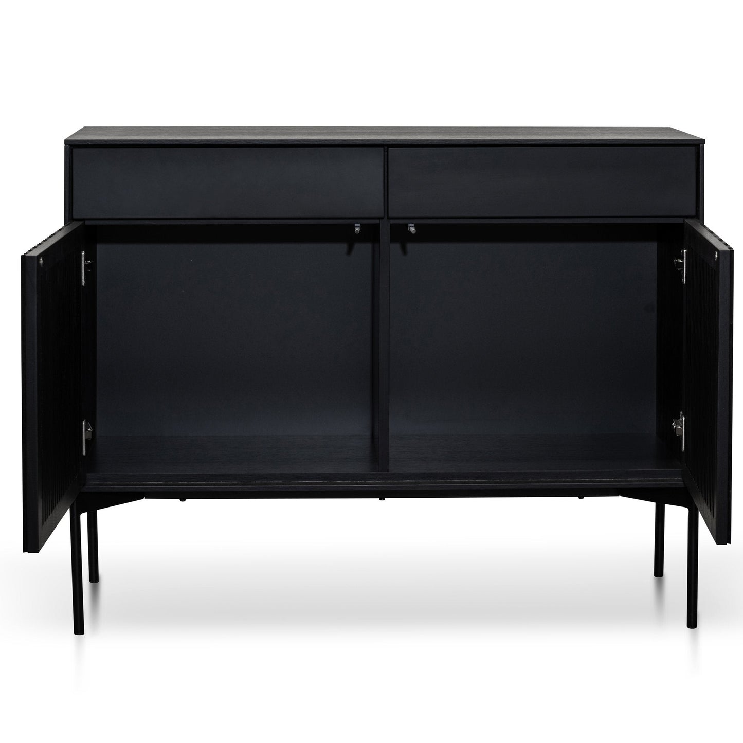 Dahlia 110cm Wooden Sideboard Unit - Black Oak