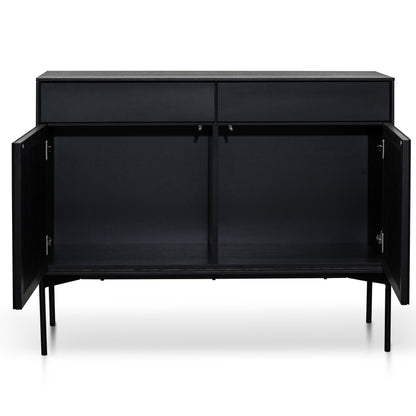 Dahlia 110cm Wooden Sideboard Unit - Black Oak