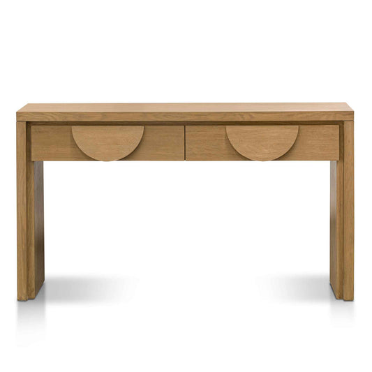 Bonnie 140cm Console Table with Drawers - Dusty Oak