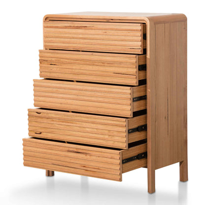 Amparo Tallboy Drawer Chest - Messmate