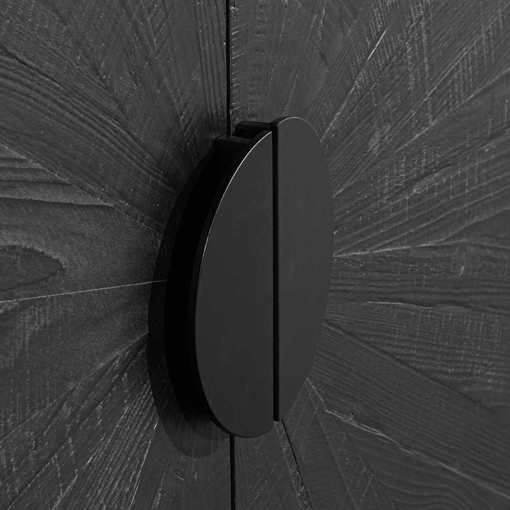 Adaline 1.8m Wooden Buffet Unit - Black