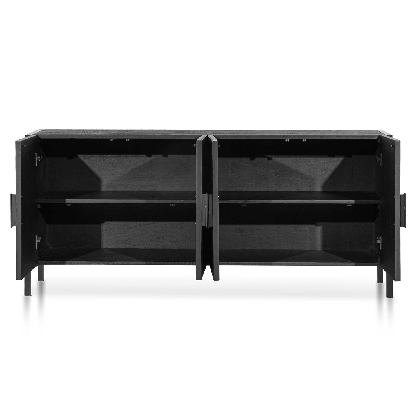 Adaline 1.8m Wooden Buffet Unit - Black