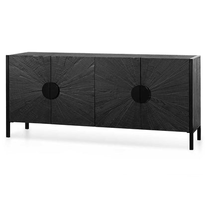 Adaline 1.8m Wooden Buffet Unit - Black