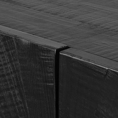 Adaline 1.8m Wooden Buffet Unit - Black