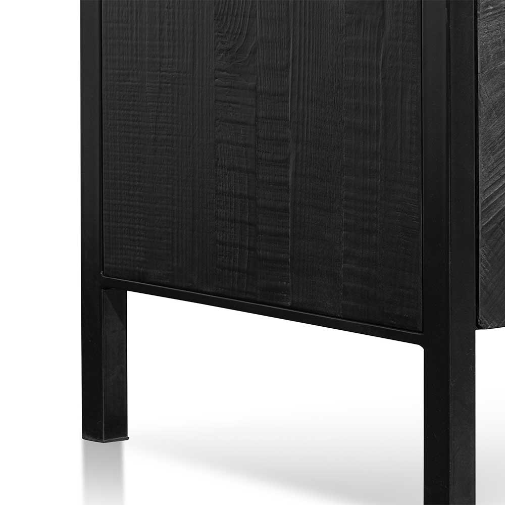 Adaline 1.8m Wooden Buffet Unit - Black
