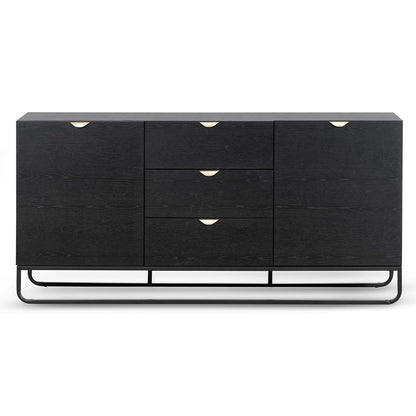 Boyle 1.75m Wooden Sideboard - Black